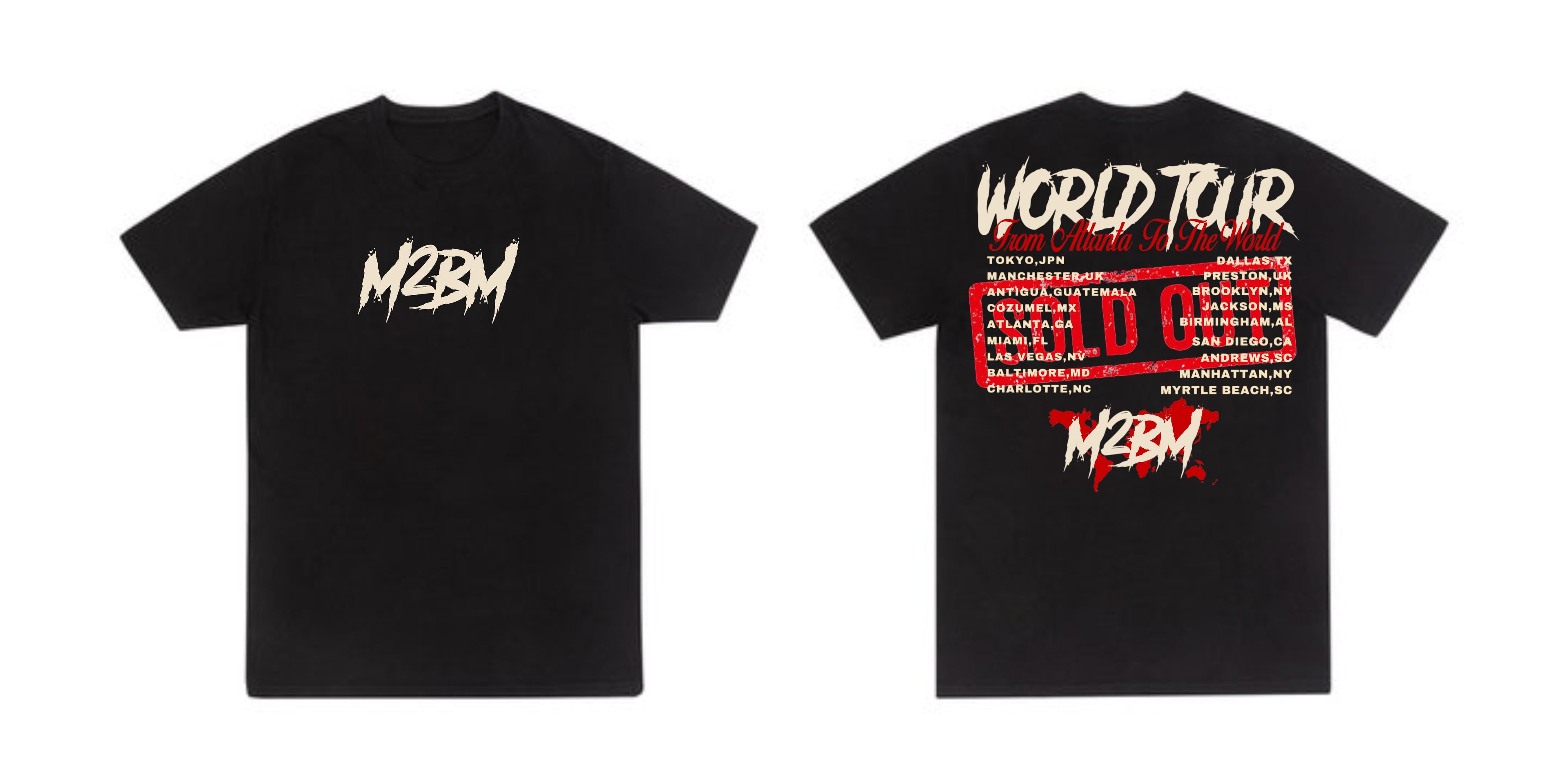 M2BM Black World Tour Tee
